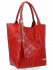 GEANȚĂ DIN PIELE shopper bag Vittoria Gotti roșu B15