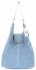 GEANȚĂ DIN PIELE shopper bag Vittoria Gotti albastru deschis V3292C
