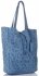 GEANȚĂ DIN PIELE shopper bag Vittoria Gotti denim VL299
