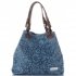 GEANȚĂ DIN PIELE shopper bag Vittoria Gotti denim V80049