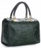 GEANȚĂ DIN PIELE cufăr Genuine Leather verde de sticlă 214E