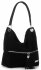 Kožené kabelka shopper bag Vittoria Gotti čierna V3821