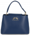 Kožené kabelka kufrík Vittoria Gotti modrá V7710