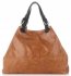 Kožené kabelka shopper bag Genuine Leather ryšavá 898G