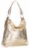 Kožené kabelka shopper bag Vittoria Gotti zlatá V23