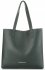 Kožené kabelka shopper bag Vittoria Gotti fľašková zelená V694150