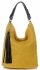 Kožené kabelka shopper bag Genuine Leather žltá G100
