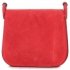 Kožené kabelka listonoška Genuine Leather červená 0003