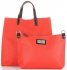 Kožené kabelka univerzálna Genuine Leather malinová 691756