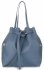 Kožené kabelka shopper bag Genuine Leather modrá 1158