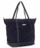 Kožené kabelka shopper bag Vittoria Gotti tmavo modrá V2939