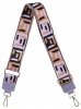 Modny Pasek Do Torebki Geometric PA005 Jasno Fioletowy