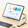 TECH-PROTECT HB06 HUB ADAPTER 8IN1 TYPE-C + USB2.0 + USB3.0 + SD/TF + AV3.5 SPACE GREY