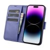 iCarer Wallet Case 2in1 etui iPhone 14 Pro skórzany pokrowiec z klapką Anti-RFID jasnofioletowy (WMI14220726-LP)