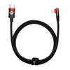 Kabel Baseus CAVP000220 kątowy Lightning - USB-C PD 20W 480Mb/s 1m - czerwony