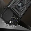 Hybrid Armor Camshield etui iPhone 13 Pro Max pancerny pokrowiec z osłoną na aparat niebieskie