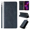 Magnet Strap Case etui Samsung Galaxy S23+ pokrowiec z klapką portfel mini smycz podstawka niebieskie