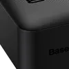Zestaw powerbank 30000mAh 15W Baseus Bipow - czarny + kabel USB 4w1 microUSB / Lightning / 2 x USB-C - USB-A 1.2m - czarny