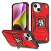 Pancerne etui z uchwytem na palec do iPhone 15 Plus Wozinsky Ring Armor - czerwone