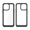 Wzmocnione etui z elastyczną ramką do iPhone 15 Pro Max Outer Space - przezroczyste