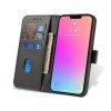 Etui z klapką i portfelem Magnet Case do iPhone 15 - czarne