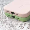 Silikonowe magnetyczne etui iPhone 13 Pro Max Silicone Case Magsafe - fioletowe