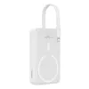 Powerbank Baseus Magnetic Mini MagSafe 10000mAh 20W z wbudowanym kablem Lightning - biały + kabel Baseus Simple Series USB-C - U