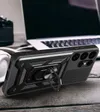 Etui pancerne Hybrid Armor Camshield z osłoną aparatu i metalowym ringiem do Samsung Galaxy S25 Ultra - czarne