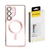 Etui Wozinsky Electroplated Magsafe na Samsung Galaxy S24 FE - różowe