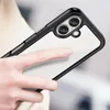 Etui Outer Space Case na iPhone 16e pokrowiec z elastyczną ramką - czarne