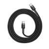 Kabel Baseus CATKLF-GG1 USB-C - USB-C PD QC 60W 3A 480Mb/s 1m - czarno-szary