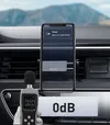 Baseus samochodowy uchwyt na telefon do kratki nawiewu czarny (SUGP-01)