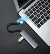 Ugreen rozdzielacz HUB USB Typ C - 4x USB 3.2 Gen 1 z portem zasilania USB-C szary (CM219 70336)