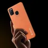 Dux Ducis Yolo eleganckie etui pokrowiec ze skóry ekologicznej Samsung Galaxy M30s pomarańczowy