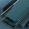Eco Leather View Case elegancki futerał etui z klapką i funkcją podstawki Samsung Galaxy A72 4G zielony