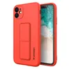 Wozinsky Kickstand Case silikonowe etui z podstawką iPhone 12 mini czerwone