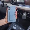 Wozinsky Kickstand Case silikonowe etui z podstawką iPhone 12 granatowe