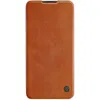 Nillkin Qin skórzana kabura etui Xiaomi Redmi Note 9T 5G brązowy