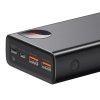 Baseus Adaman powerbank 2x USB / 1x USB Typ C / 1x micro USB 20000mAh 65W Quick Charge 3.0 Power Delivery czarny (PPIMDA-D01)