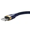 Kabel Baseus Cafule USB-A / Lightning 1.5A QC 3.0 2 m - niebiesko-złoty