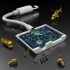 Adapter Joyroom S-Y104 słuchawkowy Lightning / 2x Lightning - biały