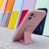 Wozinsky Kickstand Case silikonowe etui z podstawką etui Samsung Galaxy A72 4G ciemnozielone