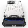 Honeycomb etui pancerny pokrowiec z żelową ramką iPhone 13 Pro Max czarny