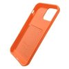 Silikonowe etui Card Case z kieszonką na kartę do iPhone 12 Pro Max - koralowe