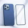 Joyroom 360 Full Case etui pokrowiec do iPhone 13 Pro Max obudowa na tył i przód + szkło hartowane niebieski (JR-BP928 blue)