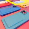 Card Armor Case etui pokrowiec do Samsung Galaxy A32 4G portfel na kartę silikonowe pancerne etui Air Bag pomarańczowy