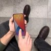 Card Armor Case etui pokrowiec do Samsung Galaxy A22 4G portfel na kartę silikonowe pancerne etui Air Bag pomarańczowy