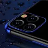 Clear Color case żelowy pokrowiec etui z metaliczną ramką iPhone 13 Pro niebieski