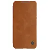 Nillkin Qin Leather Pro Case etui do Samsung Galaxy S22+ (S22 Plus) osłona na aparat kabura pokrowiec obudowa z klapką brązowy
