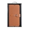 iCarer Haitang Leather Wallet Case skórzane etui do Samsung Galaxy S22+ (S22 Plus) portfel obudowa pokrowiec brązowy (AKSM05BN)